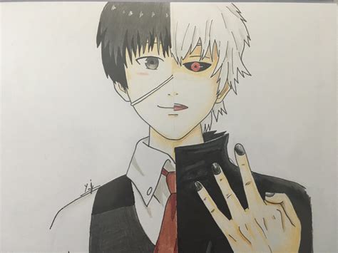 Kaneki Ken Drawing Kaneki Ken Colour By Hells Gate On Deviantart