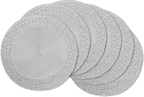 Amazon Ahhfsmei Round Braided Placemats Inch Round Table Mats