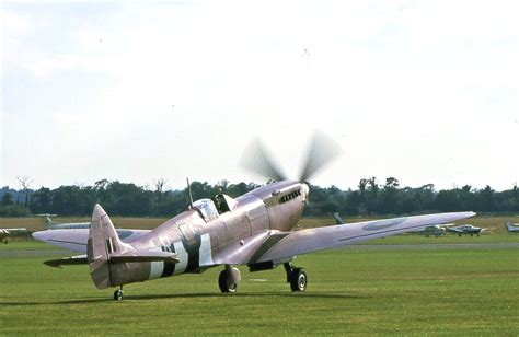 Spitfire Spitfire Pr Xi Pl G Mkxi Seen At Duxford Stuart