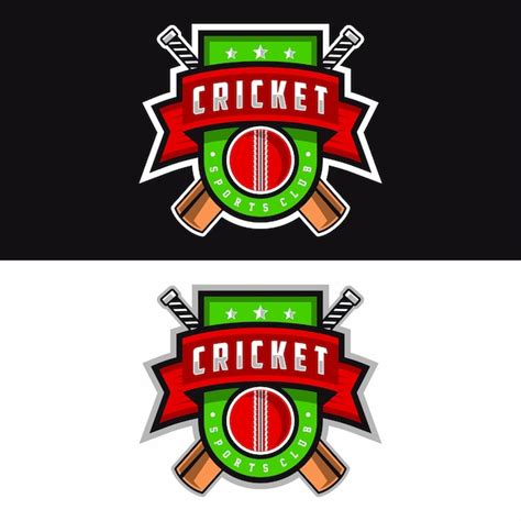 Premium Vector | Cricket team logo template design