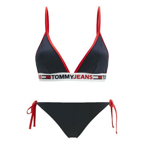 Tommy Hilfiger Set Bikini Τριγωνάκι Navy Μπλε UW0UW03351 UW0 Skroutz gr