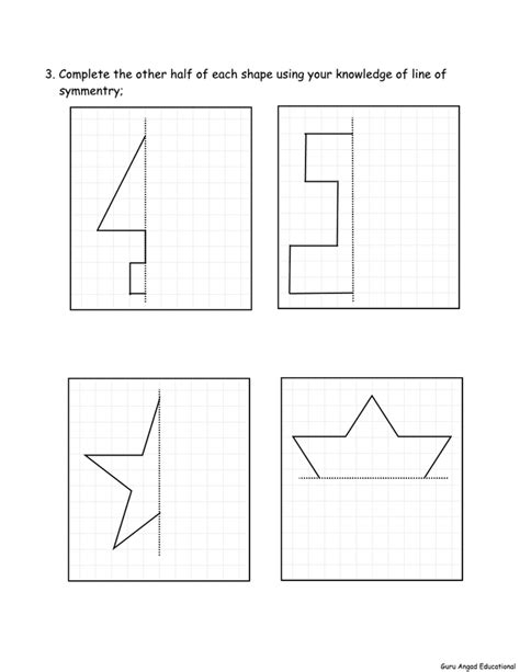 Symmetry 4th Grade Worksheets