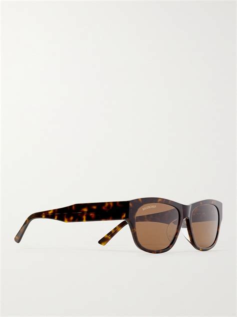 Balenciaga Square Frame Tortoiseshell Acetate Sunglasses Balenciaga