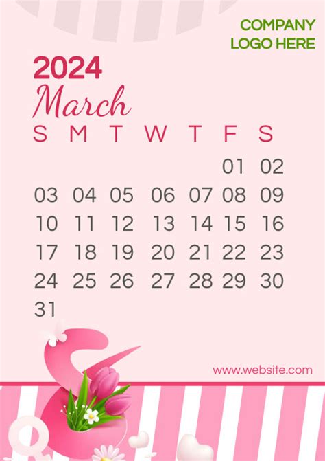 March Calendar Page Template | PosterMyWall