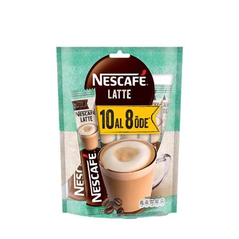 NESCAFE Latte Instant Coffee 10Pcs Hiland Beauty