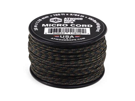Atwood Rope MFG 1.18mm Micro Cord - Woodland – J Rife Company