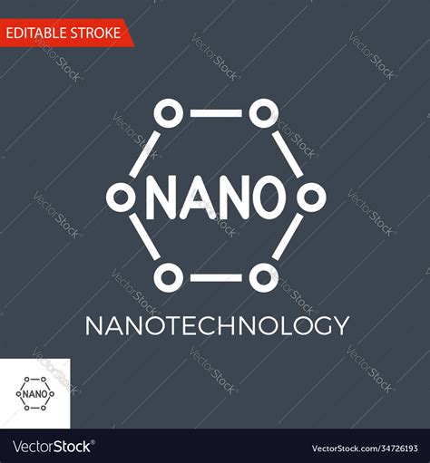 Nanotechnology Icon Royalty Free Vector Image Vectorstock