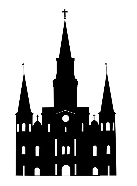 St Louis Cathedral Clip Art New Orleans Free Vector Clip Art