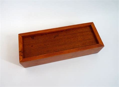 Perspex Sliding Lid Wooden Box