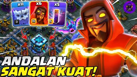 OP BANGET YETI SUPER WIZARD BAT SPELL STRATEGI WAR TH 13 COC