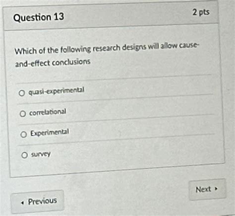 Solved Question Ptswhich Of The Following Research Chegg