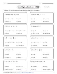 Solving Compound Inequalities Variation Theory Worksheets Library