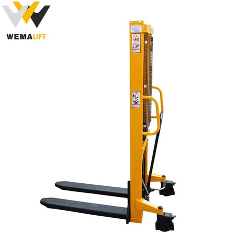 Kg Hydraulic Hand Manual Pallet Stacker Lifting Forklift