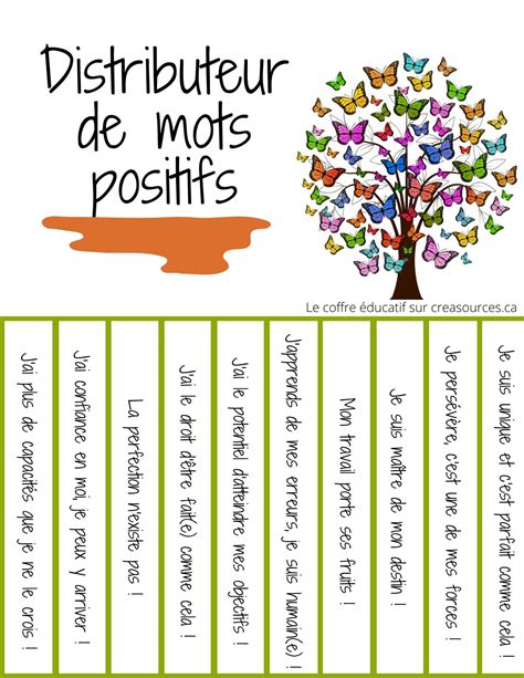 Distributeur Mots Positifs D Encouragement