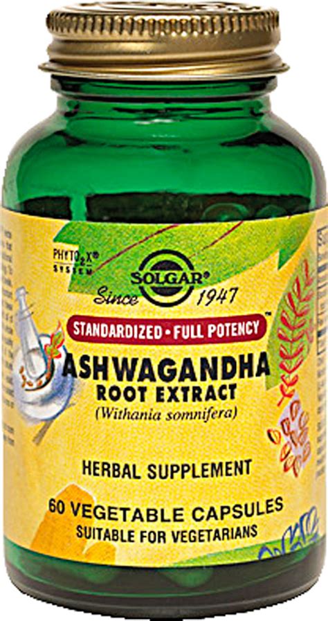 Solgar Ashwagandha Root Extract 60 Vegetable Capsules Vitacost