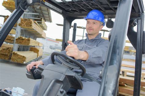 Man Driving Forklift Stock Photo Image Of Safety Order 188229138