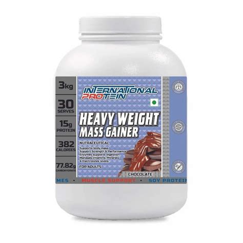 International Protein Heavy Weight Mass Gainer Chocolate 3 Kg At Rs