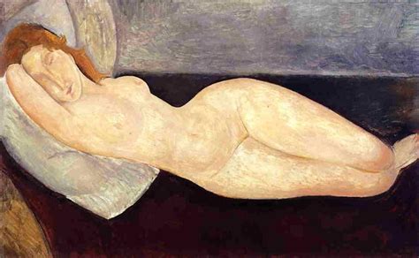 Reclining Nude With Head Resting On Right Arm 1919 Amedeo Modigliani