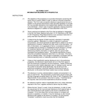 Fillable Online Fillable Online BC Form 41 601F Information Required In