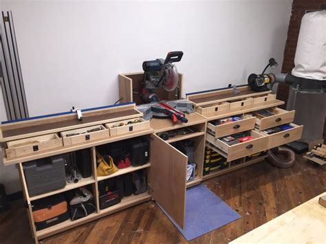 Miter Saw Station Storage By Builtinbkyn LumberJocks