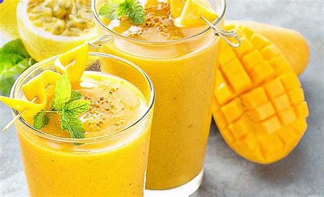 Smoothie de Maracujá e Manga Funcional Receita e Benefícios