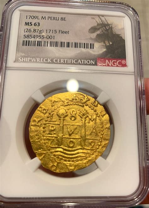 Peru Finest Known Escudos Ngc Fleet Shipwreck Pirate