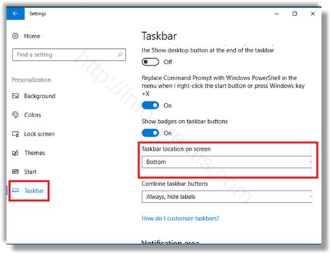 How to Change Taskbar Location in Windows 10? - Windows Tips, tricks ...