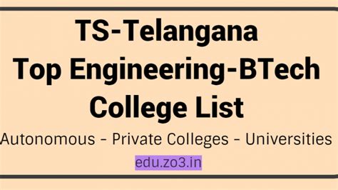 top autonomous engineering colleges in telangana Archives - EDU ZO3