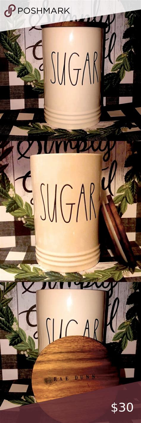 Rae Dunn Sugar Cellar Cellar Rae Pottery Sugar Ceramics Tableware