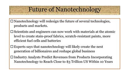 Nanotechnology Origin History And Principles Ppt