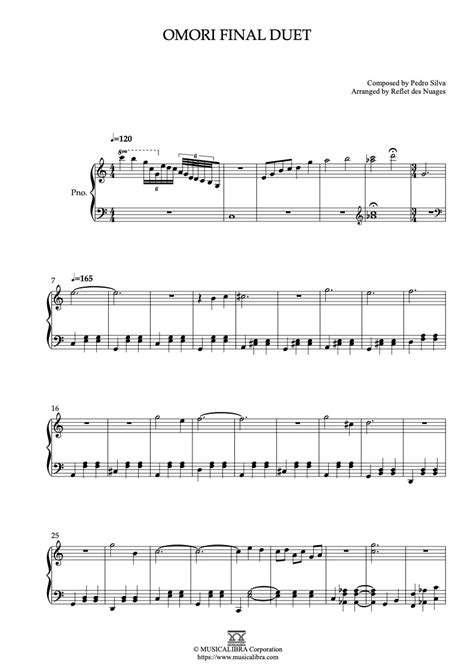 Piano Solo Sheet Music Omori Final Duet Musicalibra