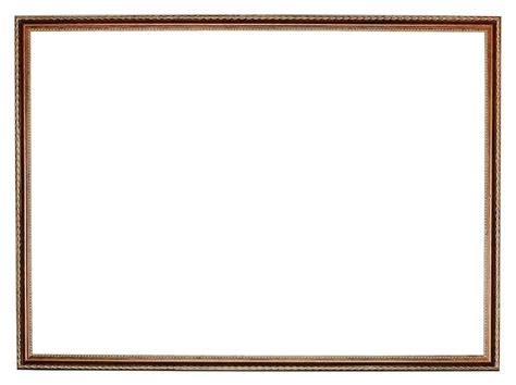 premium photo narrow carved retro wooden picture frame