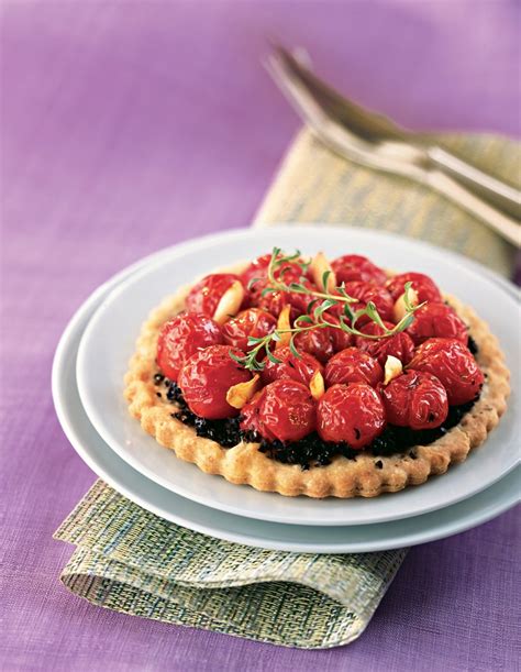 Recette Tarte Aux Tomates Confites Et Tapenade Marie Claire