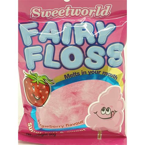 Sweetworld Fairy Floss Strawberry Flavour 50g European Grocery Store