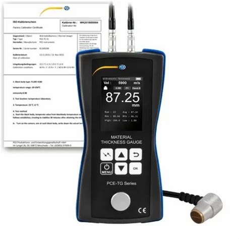 Ultrasonic Wall Thickness Gauges Pce Tg F Ica Incl Iso