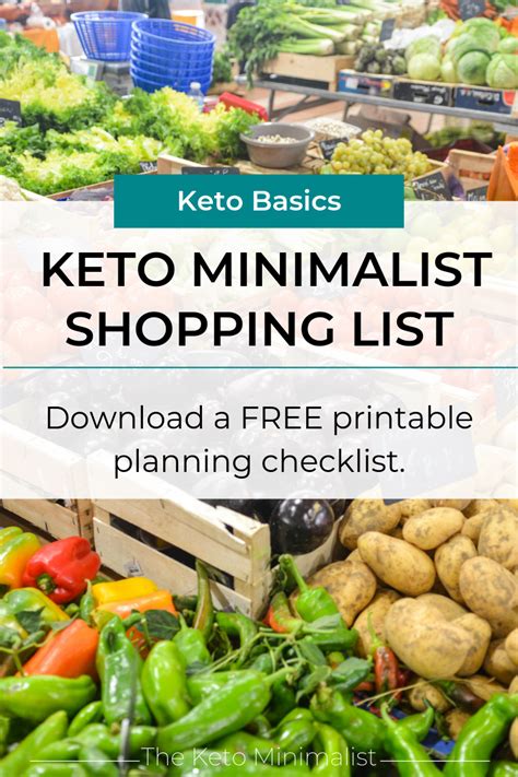 Free Printable Keto Shopping List Pdf Keto Grocery List For Simple Meal Planning — The Keto