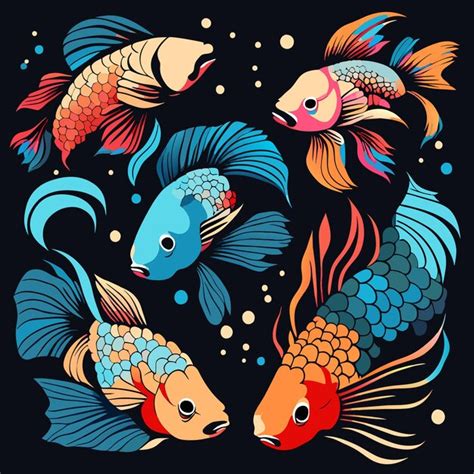 Premium Vector Tropical Fish Icon Pack