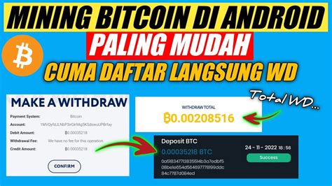 Terbukti Membayar Sejak Cara Mining Bitcoin Di Android Cara