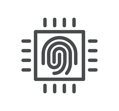 Biometric related icon outline and linear vector. 24233703 Vector Art ...