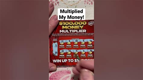 Nice Win On New Florida Lottery Money Multiplier Scratch Off Ticket Shorts Fun Scratchers