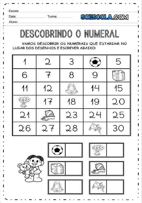 Atividades Sobre Os Numeros