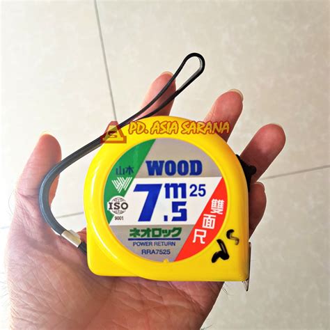 Jual Meteran Wood Meter Sisi Original Made In Taiwan Measuring