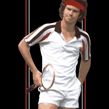 John Mcenroe 1980s Sticker Art Board Print For Sale By Dawsojuli9