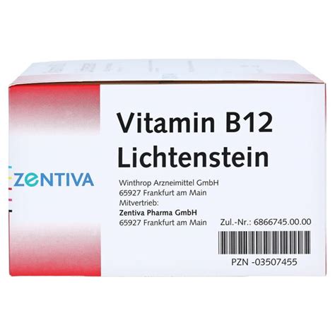 Vitamin B12 1 000 µg Lichtenstein Ampull 100 X 1 Ml Online Kaufen Docmorris