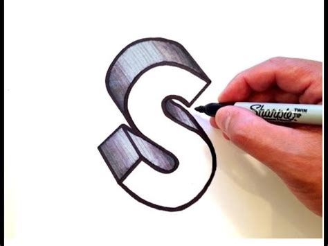 How To Draw The Letter S In 3d Youtube