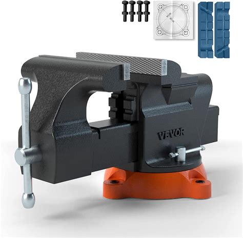 VEVOR Bench Vise 6 Inch Jaw Width 5 9 Inch Jaw Opening 360 Degree