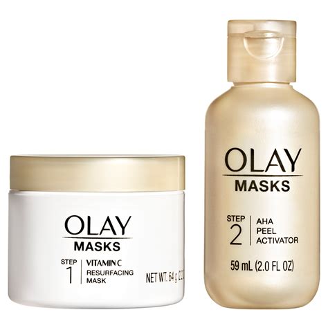 Olay Step Kit Vitamin C Mask Oz Aha Resurfacing Peel Fl Oz