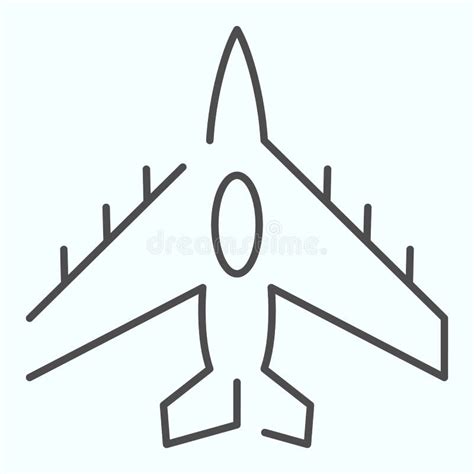 Fighter Aircraft Flat Icon Airplane Vector Illustration Isolated On