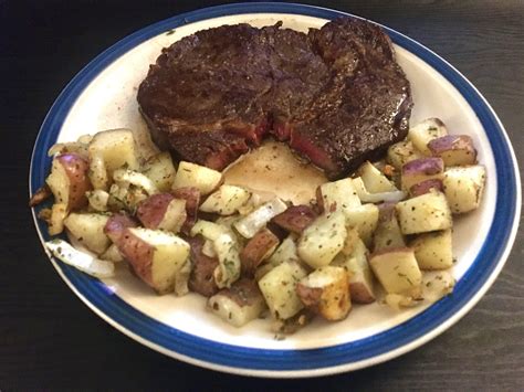 Homemade Garlic Thyme Rosemary Butter Basted Pan Seared Ribeye 37944