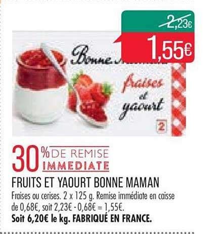 Promo Fuits Et Yaourt Bonne Maman Chez Match ICatalogue Fr